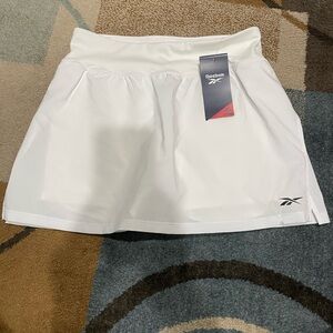 Reebok White Women’s Athletic Skort with Logo NWT